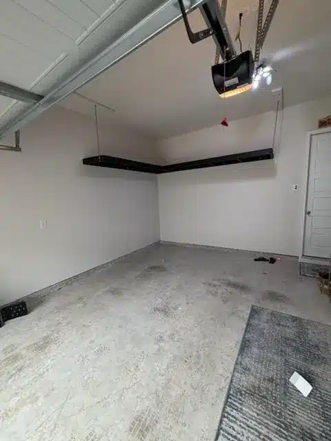 Finished garage after water damage
